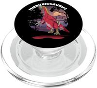 Therizinosaurus Dinosaure avec Fond PopSockets PopGrip pour MagSafe