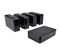 Therlan Lot de 5 boîtiers de jonction en plastique ABS pour projets électroniques 100 x 60 x 25 mm pour petit Arduino DIY (Noir)