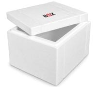 THERM BOX boîte en polystyrène 53W Dimensions intérieures: 47x38x29cm épaisseur de paroi: 5cm Volume: 53,24L boîte Isotherme glacière boîte de Maintien au Chaud réutilisable