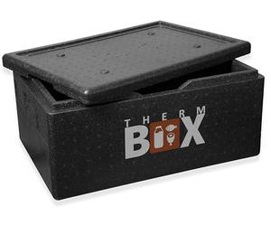 Therm Box Boîte en polystyrène Grande boîte isolée de 40 litres Thermobox Keep Warm Cooler Box Conteneur Thermique GN Intérieur : 53,9x34x21,9cm Réutilisable