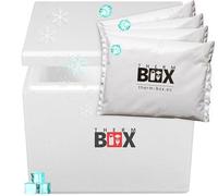 THERM BOX Boîte en polystyrène - Thermobox pour la nourriture et les boissons - Refroidisseur et réchauffeur en polystyrène (45x34x36cm - Volume 26,93L) Réutilisable