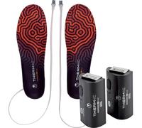 Paire de semelles Therm-ic Set Heat 3D + Batterie C-Pack 1300 B rouge noir - XS