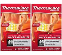 Thermacare - 4 bandes chauffantes rectangulaires avec sangle velcro pour soulagement de la douleur et relaxation musculaire du bas du dos - THERAPEUTIC_THERMAL_COMPRESS