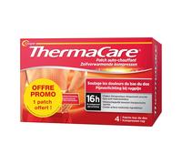 Thermacare Patch Auto-chauffant Bas du Dos et les hanches Boîte de 4 pacths dont un offert