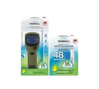 THERMACELL Diffuseur Répulsif Anti Moustiques Portable Nomade - Zone de Protection 15m² - Effet Rapide - Inodore - Durée 60h - 5 Cartouches Gaz + 15 Plaquettes - Vert