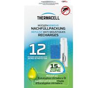 THERMACELL Recharge Anti Moustiques et Moustiques Tigres - 15m² - 12h | Répulsive - Compatible Diffuseurs, Nomades et Lanternes - 1 Cartouche Gaz + 3 Plaquettes - THNATRECHARGE12