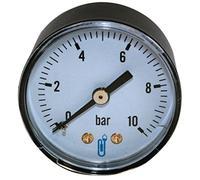 Thermador MA10 Manomètre 0 à 10 bars Axial 1/4" Ø 50