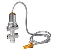 Caleffi 544400 Soupape de Sécurité Thermique 1/2 Pouce à Action Positive, avec Réinjection d'Eau Froide Incorporée