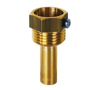 Thermador - Thermomètre chauffage et doigts de gant - Doigt de gant laiton 1/2" (15/21) - 45 mm -