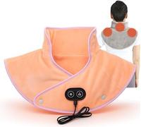 Thermaease Pro Coussin chauffant portable USB pour le cou et les épaules, coussin chauffant portable pour le cou et les épaules, 3 modes de massage doux, chauffage rapide et arrêt automatique (D)