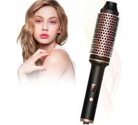 Thermal Brush 38mm,Céramique Tourmaline Ionique Réglable Fer à Friser,Brosse Soufflante One-Step Brosse Ronde,Brosse à Friser