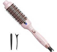 Thermal Brush Brosse Thermique De 38Mm,Brosse Bouclante Ionique Chauffante Pour Créer Des Boucles Naturelles,Fonction Double Rosa