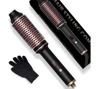 Thermal Brush lonic Round Heated Brush 38 mm,Blowing Brushes with Heating Comb,Hair Straightening Brush,Thermal Volume & Loose Curls,Hot Brush Create Root Volume