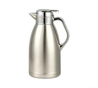 Thermal Coffee Carafe 68oz Double-Wall Vacuum Insulated(Sliver) | Double-wall vacuum, 36h temp retention, seals taste aroma, 68oz capacity, hot cold drinks