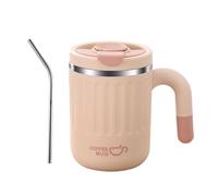 Thermal Cups - 480 ml en acier inoxydable insulated Water Bottle Drink Cup Leak-Proof with Handle and Lid, Portable Tea Container for Hot or Cold Beverages