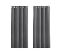 Thermal Curtains - Anti Cold/Heat Curtain Blackout Grommet Curtains Window Decoration , 132 x 158 cm, Grey, 2 Panels