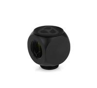 Thermal Grizzly DeltaMate Raccord rotatif en T - Noir G1/4 mâle + double femelle en T pour refroidissement par eau PC personnalisé