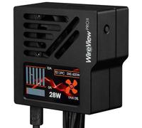 Thermal Grizzly WireView Pro II GPU filaire noir - Dispositif de surveillance GPU 12 V-2 x 6 PCIe, affichage de la tension, enregistrement des données par broche, câble de 40 cm, boîtier en aluminium