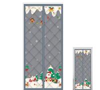 Thermal Insulated Door Curtain | Temperature Protection Insulatedd Doorway Curtains | Magnetic Thickened Windproof Cover for Home Patio Room Apartment Outdoor