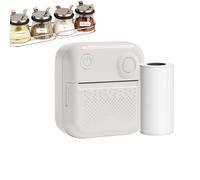 Thermal Label Printer | Wireless Portable Labeler with 1 Roll Paper | Rechargeable Desktop Printer for School, Home, Travel | Compact and Efficient Label Maker