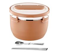 Thermal Lunch Box | 1.5L ABS & Stainless Steel Insulated | Multi-Compartment Design With Chopsticks & Spoon Set | Portable Work & School Food Container | Healthy Meal Storage Ideal For Adults &