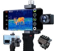 Thermal Master caméra Thermique de Chasse T2 Pro Vision Nocturne monoculaire 1579 Yards de détection caméra Thermique en Plein air 15x Zoom, avec poignée Tactique et Scope Mount, Version Android