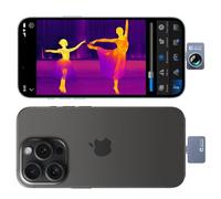 Thermal Master Caméra thermique pour iPhone P2 Pro avec objectif macro Zoom 15x, Super résolution IR 512 x 384, 25 Hz avec adaptateur adapté à l’iPhone 15/16