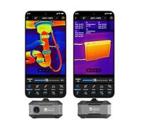 Thermal Master P1 Caméras thermiques pour iPhone 15/16 et Android Caméra infrarouge avec résolution Super IR 320 x 240, ± 2 ℃ Précision Inspection à domicile Zoom 15x, Gris