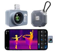 Thermal Master P2 Pro Caméra d'imagerie thermique pour iPhone avec objectif macro Super résolution IR 512 x 384, zoom 15 x, compatible avec iPhone Series (15/16) avec étui portable