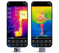 Thermal Master P2 Pro Caméra thermique Android avec objectif macro, 256 x 192 Super résolution IR 512 x 384, mesure de la température 1112°F, zoom 15x, plus petite caméra thermique 9 g