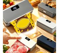 Thermal Mini Bag Sealer Preservation,2 & 1 Mini Bag Sealer Cutter Magnet | 6 Speed Temperature Hub & Magnetic Mount Nodes for Kitchen, Travel and Fridge Food Storage