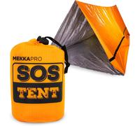 Thermal Mylar Survival Tent For 2 Persons (240x150x150cm)-Reusable Emergency Shelter For Camping Emergency Sleeping Waterproof Hiking Trekking And Bivvy-Orange