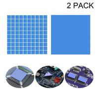 Thermal Pad,2PCS Cooling Pad for Heat Sink Double Side Tapes Kühlkörper Cooling Pad for GPU/CPU/VGA/IC/LED Soft Pad Thermally Conductive (1mm & 2mm)
