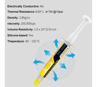 Thermal Paste,18g CPU Thermal Paste for Heat Sink for IC/Processor/CPU/Xbox,Very High Thermal Conductivity,Long Life,Safe Application,Non-Conductive.[E1059]