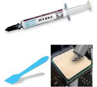 Thermal Paste Halnziye HY883 6.5W/MK(2g),Thermal Paste Syringe,Thermal Paste Processor,CPU,GPU,PS4,PC,Non-Conductive,Grey,Grey-Grease Heatsink.[E157]