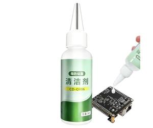 Thermal Paste Removal - Silicone Grease Cleaner Solution, High Purity Solvent Liquid with Rapid Evaporation, Precision Component Degreasing Agent, Ideal for CPU GPU Computer Console Heatsink