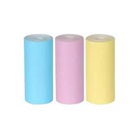 Thermal Sticker Paper Roll 57mm Self Adhesive White Colored(3pcs Colored)