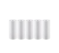 Thermal Sticker Paper Roll 57mm White Multicolor Self Adhesive Pack Of 13 For Bluetooth Printers(5pcs White)
