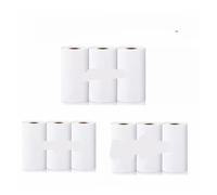 Thermal Sticker Paper Roll 57x25mm Bluetooth Inkless Self Adhesive Label Pack of 9(9pcs Self-adhesive)