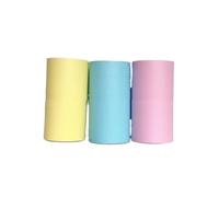 Thermal Sticker Paper Roll 58mm X 57x25mm For Printers In Multicolor Multipacks(3 Rolls Color)