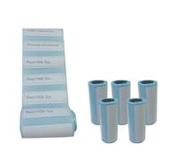 Thermal Sticker Paper Roll 58mm X 57x25mm For Printers In Multicolor Multipacks(5 Rolls Label)