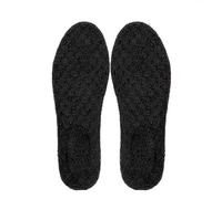 Thermal Thicken Plush Insole Wool Warm Memory Foam for Unisex Sports Shoes Pad Soft Chill-Proof Self-Heating Absorbent Shoe Pads(Black(2pcs),37-38)