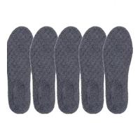 Thermal Thicken Plush Insole Wool Warm Memory Foam for Unisex Sports Shoes Pad Soft Chill-Proof Self-Heating Absorbent Shoe Pads(Grey(10pcs),39-40)