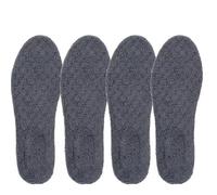 Thermal Thicken Plush Insole Wool Warm Memory Foam for Unisex Sports Shoes Pad Soft Chill-Proof Self-Heating Absorbent Shoe Pads(Grey(8pcs),43-45)