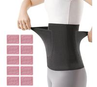 Thermal Waist Belt - 26x16x2cm Velvet Abdomen Wrap, Heating Strap for Hunting, Velvet Elastic Band with 10 Inserts, Outdoor Gear, Portable Heat Wrap for Sports Offices