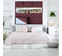 Thermal Window Cover for Winter, 3-Layer Thicken Blackout Cotton Window Insulation Kit Insulated Curtains for Winterizing Keeping Home Warm 39" 63" 47" 20" 75" 79" 82"(Brown1,24x75in)