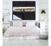 Thermal Window Cover for Winter, 3-Layer Thicken Blackout Cotton Window Insulation Kit Insulated Curtains for Winterizing Keeping Home Warm 39" 63" 47" 20" 75" 79" 82"(Black1,53x67in)