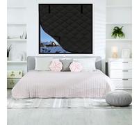 Thermal Window Cover for Winter, 3-Layer Thicken Blackout Cotton Window Insulation Kit Insulated Curtains for Winterizing Keeping Home Warm 39" 63" 47" 20" 75" 79" 82"(Noir,45x75in)