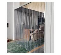 ThermalInsulatedPVCPlasticStripDoorcurtainsClearzercurtainsforWarehouse&Factory165x230cmPerfectforMarkets&ColdStorageSolutions