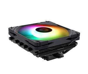 Thermalright AXP120-X67 BLACK ARGB Refroidisseur d'air de processeur faible encombrement avec ventilateur TL-C12015B-S PWM droit 120 mm 6 caloducs 67 mm de hauteur pour AMD AM4/Intel LGA 1700/1150